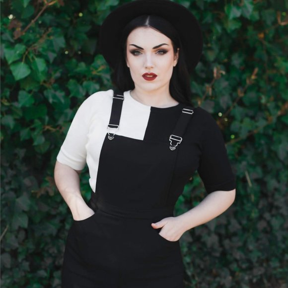 Collectif Mainline Savannah Contrast Knitted Top - Picture 1 of 8